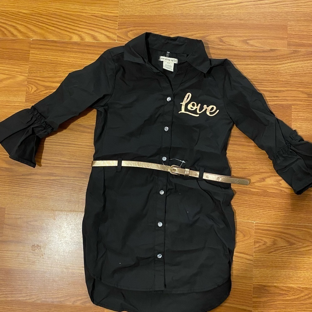 One Step Up Shirt Dress Small (7/8) (HG)